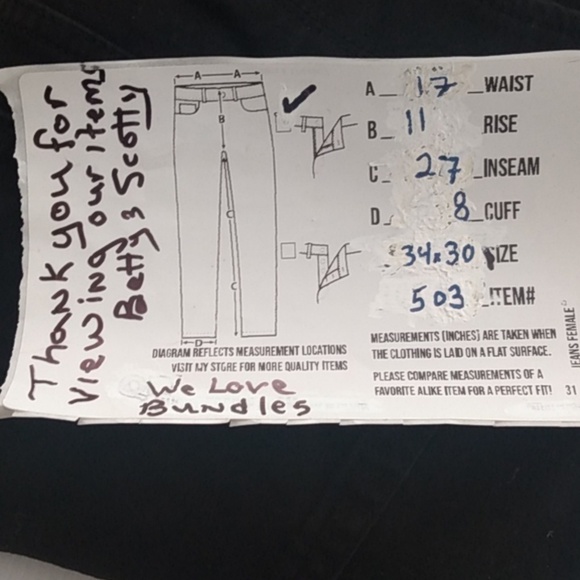 Denver Hayes Men's jeans size 34x30 black - Picture 10 of 10